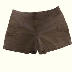 Bass Khaki Green Chino Camp Shorts Size 12‎
